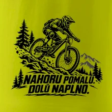 Nahoru pomalu dolů naplno - horský sjezdař