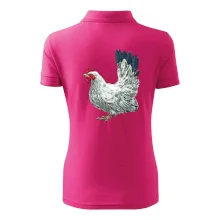 Slepice kreslená bílá