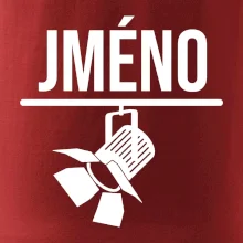 Jméno a nápis na zádech - stage crew