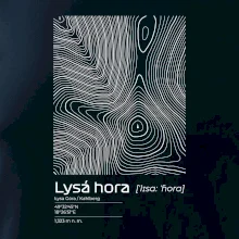 Lysá hora - vrstevnice v obdélníku