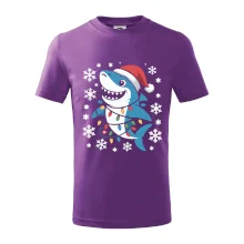 Vánoční žralok a vločky