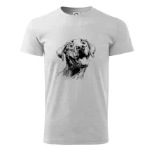 Černobílá karikatura Labrador světlý