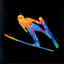 Skokan na lyžích splash