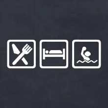 Eat sleep vodní pólo v řadě