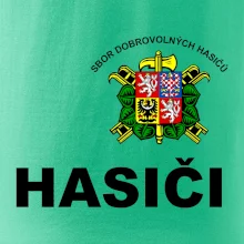 SDH znak + nápis + nápis hasiči na zádech