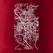 Černobílá mapa Liberec