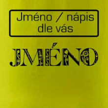Folklor - jméno - nápis Folklor - jméno - nápis