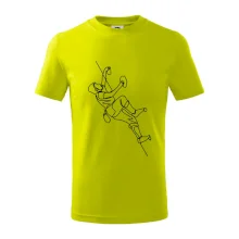 Lezecká stěna jedním tahem