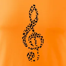 Houslový klíč z not