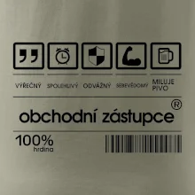 Čárový kód obchodní zástupce