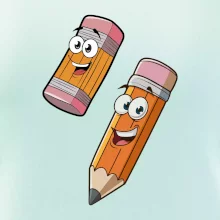 Parové triko - Tužka a guma