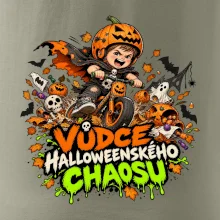 Malý dýňový král na dětském odrážedle
