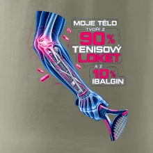 Moje tělo tvoří z 90 % tenisový loket