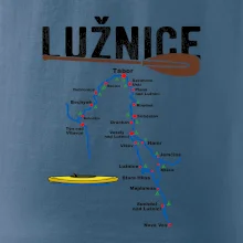 Mapa řeky Lužnice
