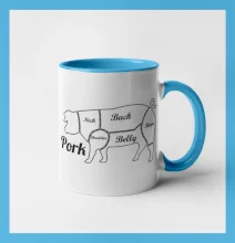 Prase nákres rozřezání