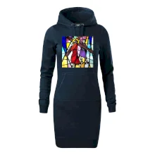 Vitráž - Ježíš a kříž