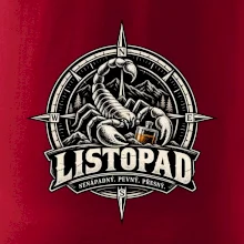 Listopadový štír v kompasu s whisky