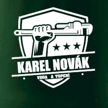 Instalatér - Erb vlastní nápis