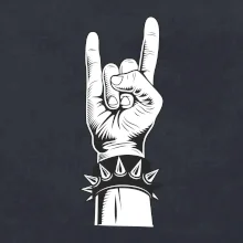 Rock ruka s náramkem