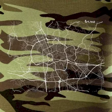 Černobílá mapa Brno