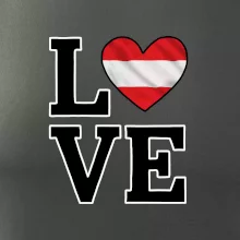 Love Rakouská vlajka