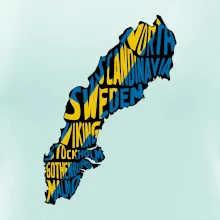 Mapy - názvy měst - Švédsko