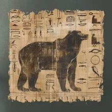 Egyptské hieroglyfy medvěd