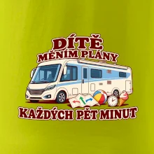 Dítě měním plány každých pět minut integrovaný obytňák