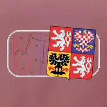 ČR znak na ledě