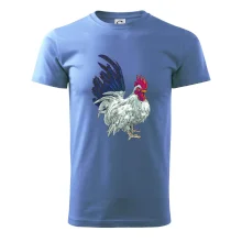 Kohout kreslený bílý