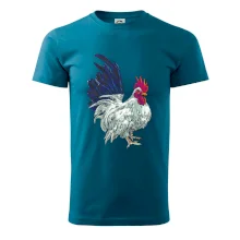 Kohout kreslený bílý