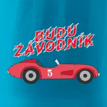 Budu závodník červené staré auto