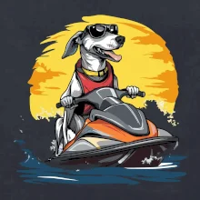 Chrt na vodním skútru