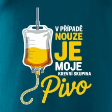 V případě nouze je moje krevní skupina pivo