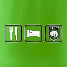 Eat sleep MMA v řádku