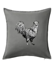 Kohout kreslený černobílý