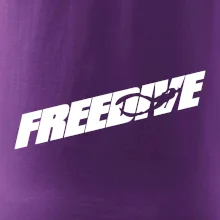 Freedive - nápis s potápěčem