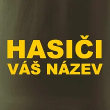 Hasiči - žlutý nápis - váš název sboru