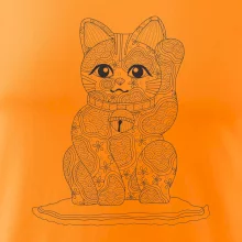 Kočka mávající mandala