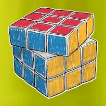 Rubikova kostka kreslená