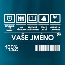 Vaše jméno - čárový kód