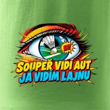 Badminton soupeř vidí aut já lajnu