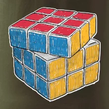 Rubikova kostka kreslená