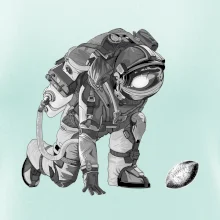 Americký fotbal astronaut