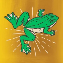 Žába zelená kreslená