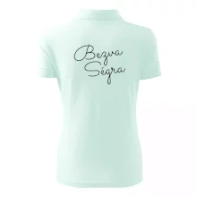 Bezva ségra - nápis na prsou