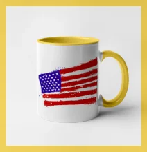 Americká vlajka ohnutá