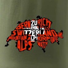 Mapy - názvy měst - Švýcarsko