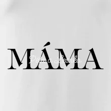 Máma - Tiskací nápis se jmény dětí