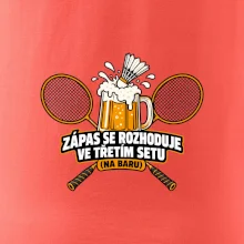 Badminton třetí set na baru